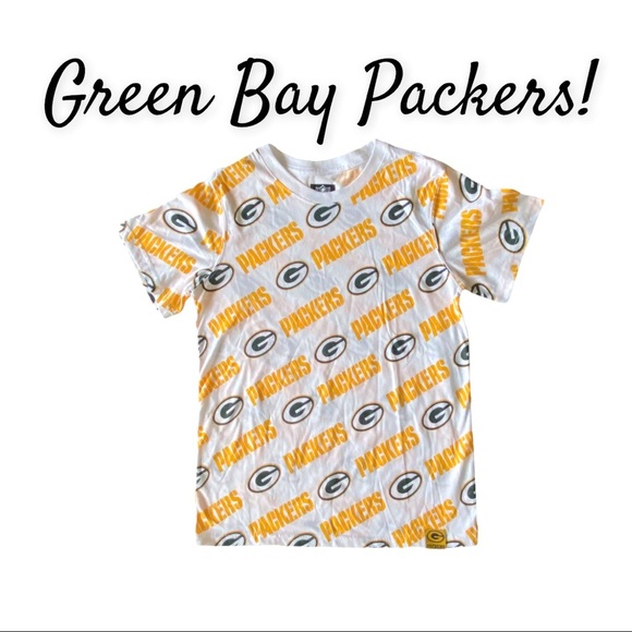 NWT Boys NFL Green Bay Packers Short Sleeve Graphic Tee Size Large - Picture 1 of 9
